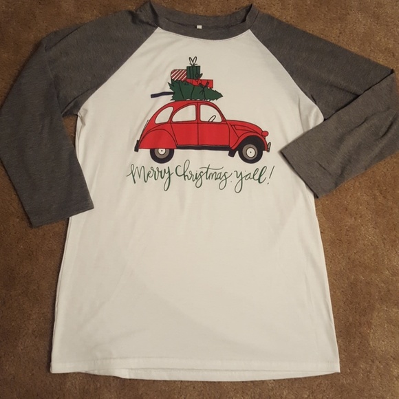 Tops - Merry Christmas ya'll shirt